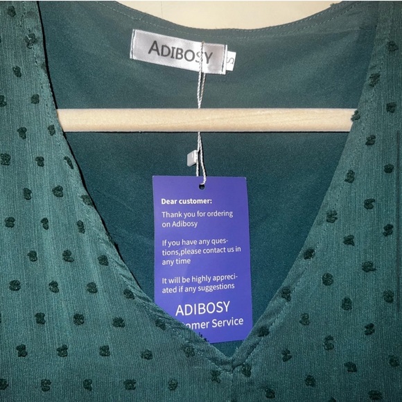 Green flowy dress size small - Picture 2 of 3